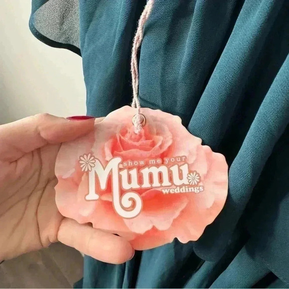 NWT SHOW ME YOUR MUMU Rebecca  Ruffle Maxi Dress XS - Picture 10 of 10